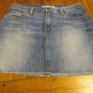Abercrombie & Fitch Raw Hem Denim Mini Skirt Size 4